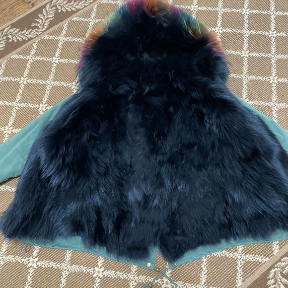 Fur Parka genuine fur size xs - Picture 6 of 7